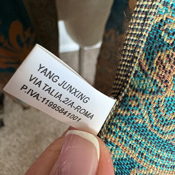 Title:
Vintage Roma Italy Scarf Wrap Teal Gold Colosseum Print 70x27 - Picture 6 of 12